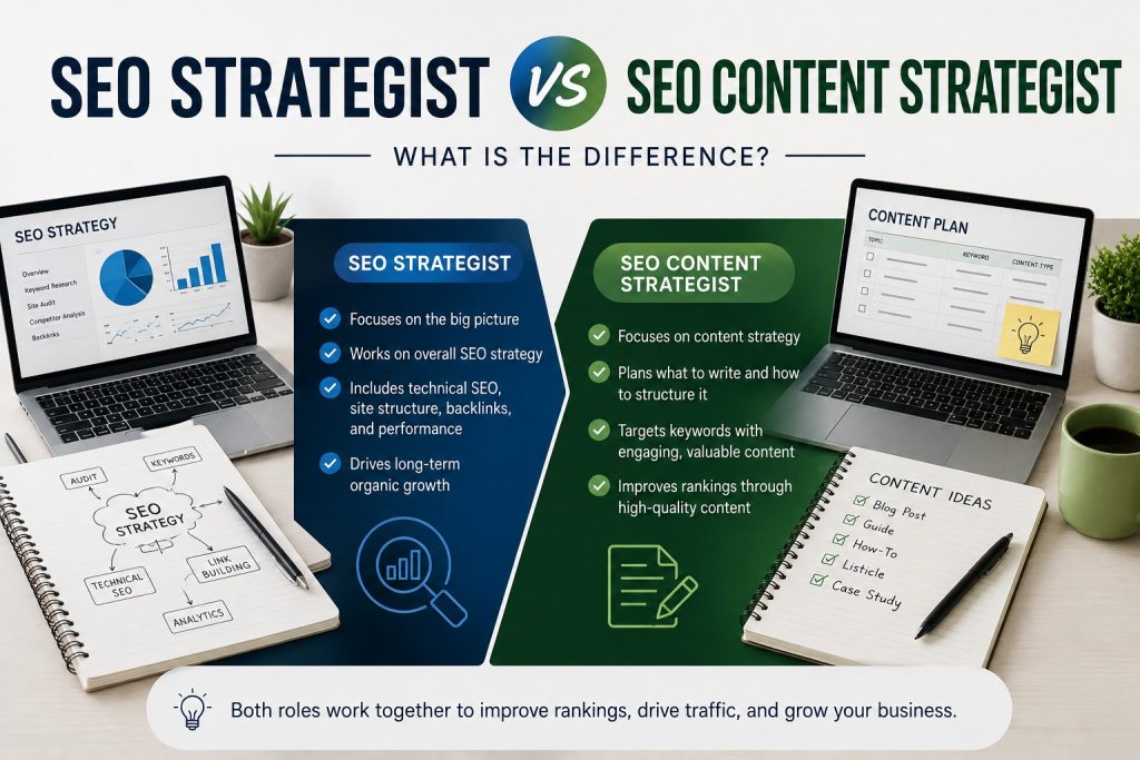 SEO Strategist vs SEO Content Strategist: What Is the Difference